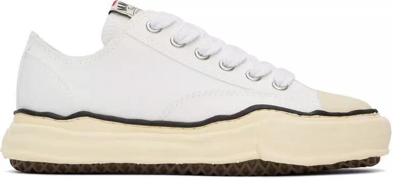 Низкие кроссовки Peterson из парусины с подошвой VL OG Maison MIHARA YASUHIRO, белый