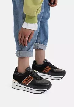 Низкие кроссовки Queen Helena, леопардовый