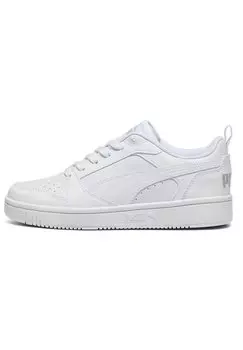 Низкие кроссовки Rebound V6 Jr Unisex Puma, цвет white-cool light gray