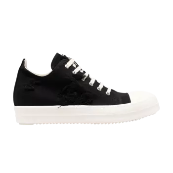 Низкие кроссовки Rick Owens Wmns DRKSHDW Strobe Cotton Denim Slashed Low, черный