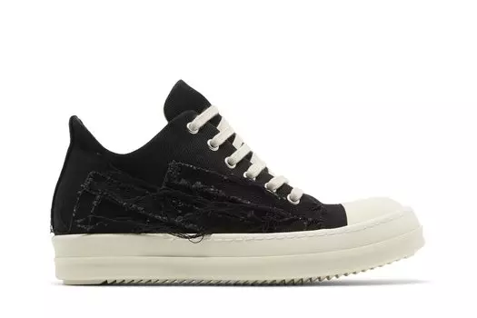 Низкие кроссовки Rick Owens Wmns EDFU DRKSHDW Slashed Low, черный