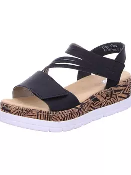 Низкие кроссовки rieker Sandalen/Sandaletten, черный