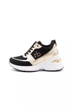 Низкие кроссовки Roccobarocco, черное золото