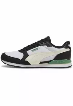 Низкие кроссовки Runner Puma, цвет white alpine snow black archive green