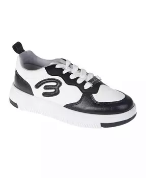 Низкие кроссовки с аппликацией "B" для маленьких и больших девочек Bebe, мультиколор