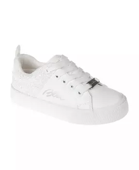 Низкие кроссовки с блестящим логотипом для маленьких и больших девочек Bebe, розовый