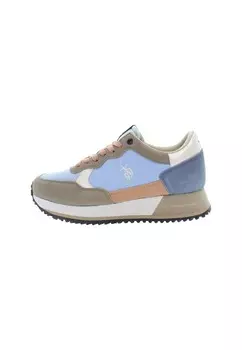 Низкие кроссовки SACHA U.S. Polo Assn., цвет Blue Salmon Pink Grey White