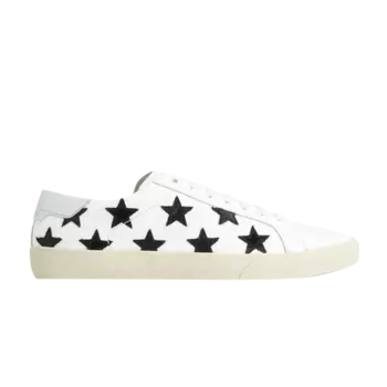 Низкие кроссовки Saint Laurent SL-06 Metallic California Low, белый