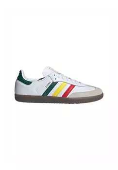 Низкие кроссовки Samba Og adidas Originals, облачно-бело-желтое коллегиально-зеленое