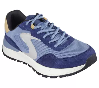 Низкие кроссовки Skechers FURY FURY LACE LOW, цвет Braun/Grau/Blau/Gelb
