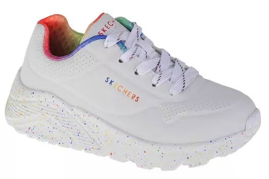 Низкие кроссовки Skechers Skechers Uno Lite Rainbow Speckle, белый