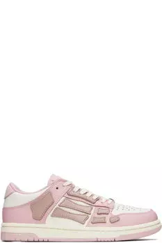 Низкие кроссовки Skel-Top розового и белого цвета AMIRI