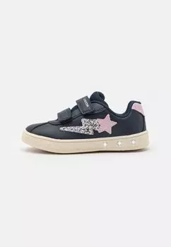 Низкие кроссовки Skylin Girl Lights Geox, цвет navy/pink