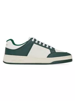 Низкие кроссовки SL/61 из зерненой кожи Saint Laurent, белый