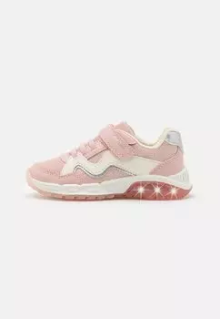 Низкие кроссовки Spaziale Girl Lights Geox, цвет light rose/light ivory