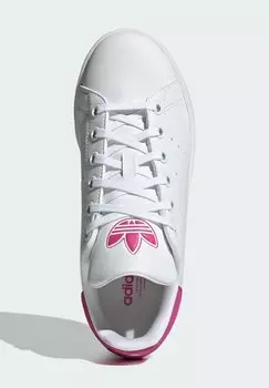 Низкие кроссовки Stan Smith adidas Originals, Cloud White Cloud White полупрозрачная фуксия
