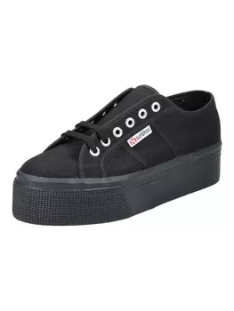 Низкие кроссовки Superga, цвет schwarz/schwarz
