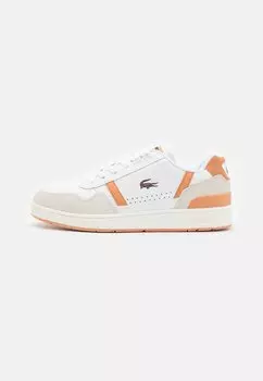 Низкие кроссовки T-Clip Lacoste, цвет white/light brown