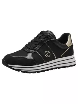 Низкие кроссовки Tamaris, цвет black/gold