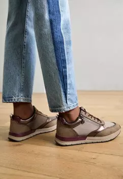 Низкие кроссовки Tamaris, коричневый