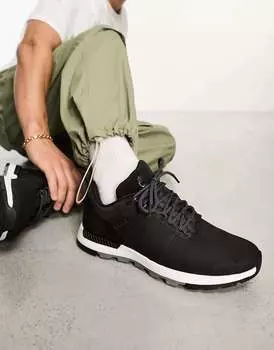 Низкие кроссовки Timberland Field Trekker из черной кожи нубука