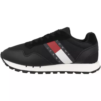 Низкие кроссовки Tommy Hilfiger low Tommy Jeans Retro Leather Runner, черный