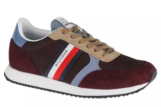 Низкие кроссовки Tommy Hilfiger Tommy Hilfiger Runner Lo Color Mix, коричневый
