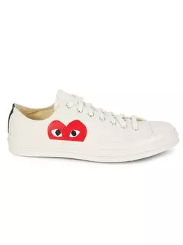 Низкие кроссовки унисекс Chuck Taylor All Star One Heart CdG PLAY x Converse Comme des Garons PLAY, бежевый