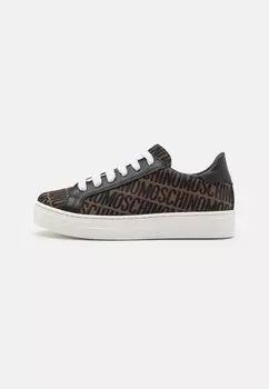 Низкие кроссовки Unisex MOSCHINO, цвет brown/black