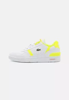 Низкие кроссовки Unisex T-Clip Lacoste, цвет white/yellow