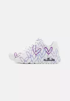 Низкие кроссовки Uno Skechers Sport, цвет white/multi-coloured/purple