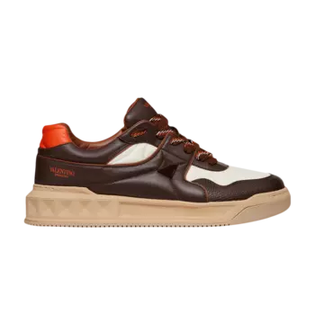 Низкие кроссовки Valentino One Stud Low, коричневый