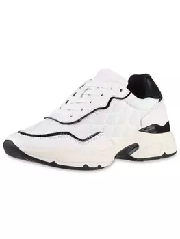 Низкие кроссовки VAN HILL Plateau Isabella, цвет weiss schwarz lack