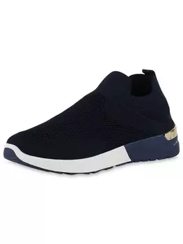 Низкие кроссовки VAN HILL Slip Ons Anna, темно-синий