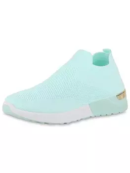 Низкие кроссовки VAN HILL Slip Ons Anna, светло-зеленый