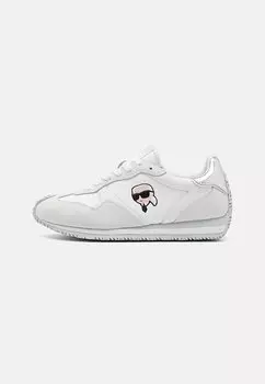 Низкие кроссовки Velocette Embro Lace KARL LAGERFELD, цвет white/silver