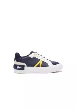 Низкие кроссовки Vulcanized Lacoste, цвет marine jaune