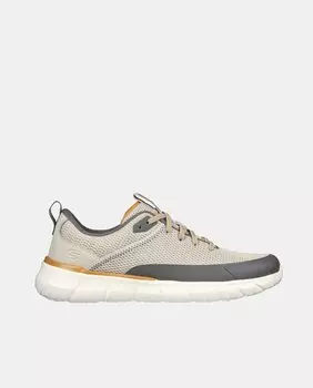 Низкие мужские кроссовки для бега на эластичных шнурках Skechers, бежевый