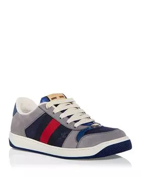 Низкие мужские кроссовки Gucci, синий