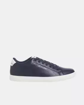 Низкие мужские кроссовки под кожу в форме шлема Jack & Jones, темно-синий