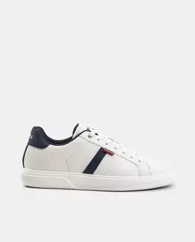 Низкие мужские кроссовки в форме шлема Archie со шнуровкой и резиновой подошвой Levi's, белый