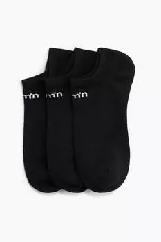 Низкие носки с логотипом, 3 шт. в упаковке Aim'N, черный