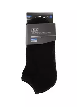 Низкие носки с мягкой подкладкой, 3 пары черных носков унисекс Skechers