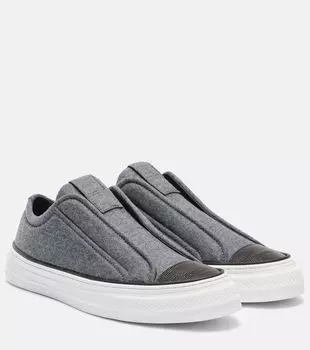 Низкие слипоны Brunello Cucinelli, Medium Grey