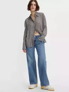 Низкие свободные женские джинсы Levi's, цвет Real Recognize Real - Medium Wash