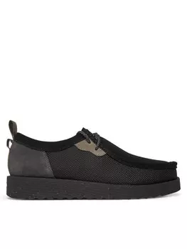 Низкие туфли Wallabee 26181387 Clarks, черный