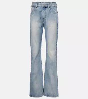 Низкие выцветшие прямые джинсы Balenciaga, Nineties