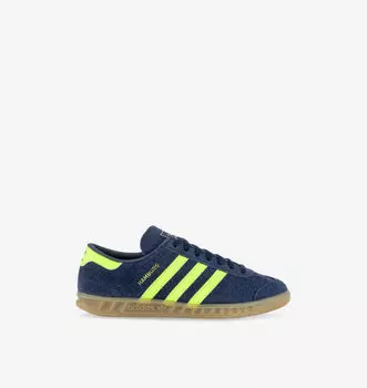 Низкие замшевые кеды Hamburg Adidas, индиго
