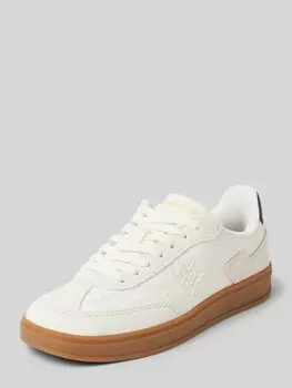 Низкие замшевые кеды Tommy Hilfiger, экрю