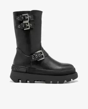 Низкие женские ботинки с пряжкой и спортивной подошвой D.Franklin, черный